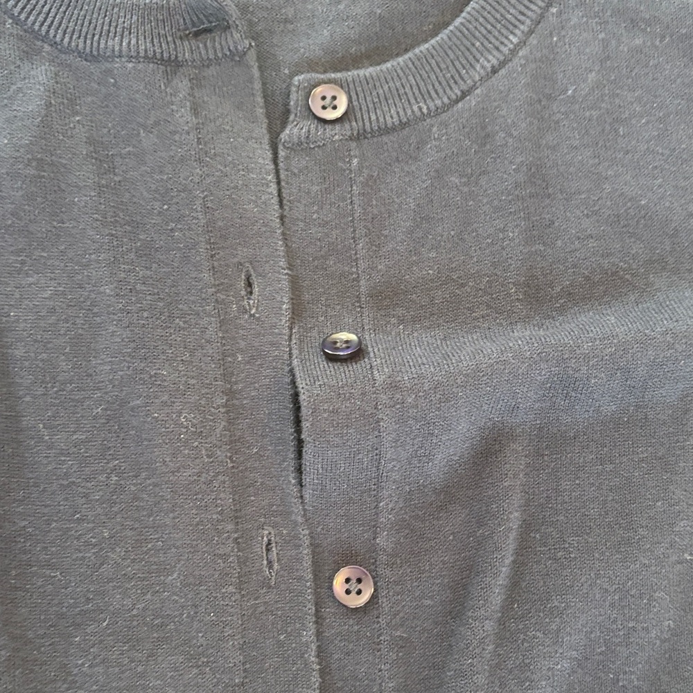 Amazon Essentials Navy Blue Knit Cardigan Sweater - Picture 3 of 11